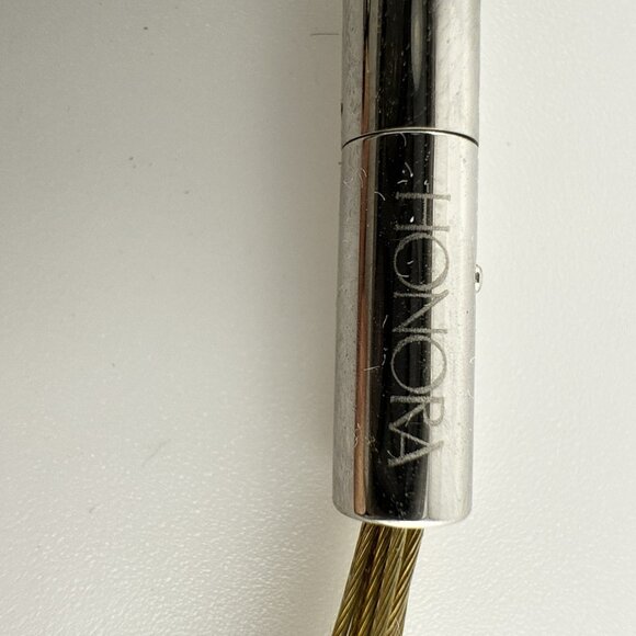 Honora Pearl Necklace Illusion Wire Gold Tone Peach Brown Oval Multi Strand Box - Picture 8 of 14